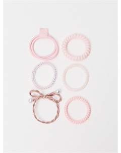 Набор из 6 резинок для волос для девочек Sela