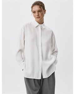 Рубашка оверсайз из смесовой вискозы Sela