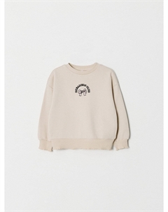 Свитшот оверсайз с вышивкой для девочек Sela