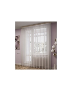 Тюль с утяжелителем Лён Legrand