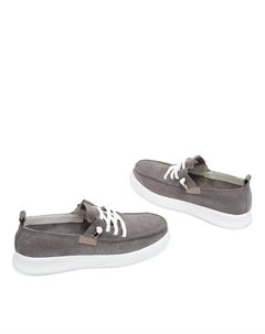 Серые полуботинки из кожи Respect