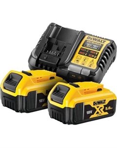 Батарея аккумуляторная DCB1104P2, 18В, 5Ач, Li-Ion, ЗУ в комплекте Dewalt