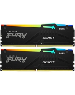 Оперативная память Fury Beast KF560C30BBEAK2-64 DDR5 - 2x 32ГБ 6000МГц, DIMM, Ret Kingston