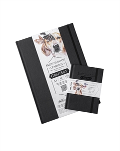Скетчбук для графики "GrafArt Sketch" 80 л 110 г, черный Малевичъ