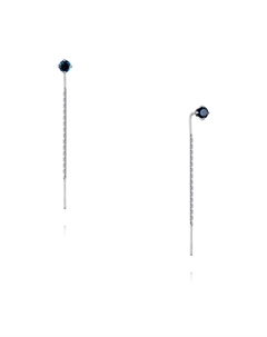 Серьги из белого золота с топазом Адамас