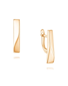 Серьги из красного золота из золота Адамас