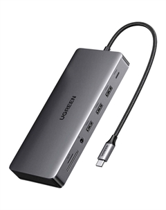 USB-разветвитель Ugreen Revodok Pro 13 in 1 CM681 серый