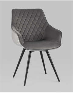 Стул вращающийся Сеул велюр темно-серый Stool group