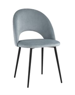 Стул Меган NEW велюр с ромбами серый Stool group