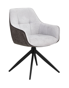 Стул обеденный Waldo серый с серой экокожей Stool group