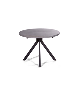 Стол круглый Corfu раздвижной (100+40) камень темный Top concept