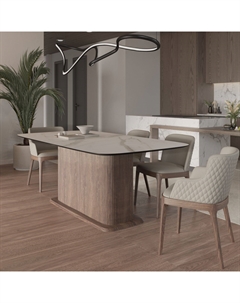 Стол прямоугольный Denver 160, керамика матовая, опора дерево Top concept