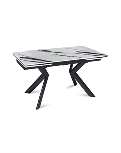 Стол раскладной Bridge (140+40+40), керамика глянцевая Panda White Top concept