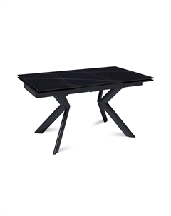Стол раскладной Bridge (140+40+40), керамика матовая Black Gold Top concept