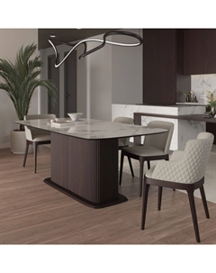 Стол прямоугольный Denver 160, керамика глянцевая, опора дерево Top concept