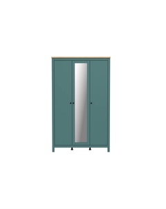 Шкаф САГА 3 двери с зеркалом, ясень Столплит