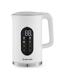 Чайник BRAYER BR6107WH 2200Вт 1,7л металл белый Brayer