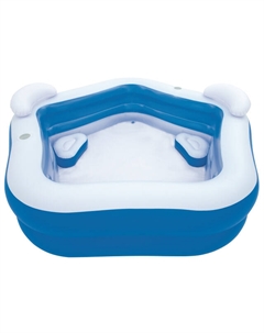 Бассейн надувной 213х206х69см 575л с сиденьями и подголовниками Bestway