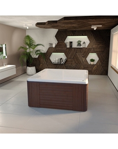 Мини-бассейн Цезарь Platinum 189х174 1-30-0-0-5-0501Б с гидро- и аэромассажем, белый Radomir