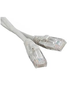 Патч-корд U/UTP кат.5e, 5м, RJ12-RJ45, серый, LSZH, (PC-LPM-UTP-RJ45-REV-RJ45-C5e-5M-LSZH-GY) Hyperline