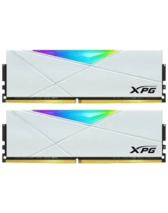Комплект памяти DDR4 DIMM 32Gb (2x16Gb), 3600MHz, CL18, 1.35V,, XPG Spectrix D50 RGB White (AX4U360016G18I-DW50) Retail Adata