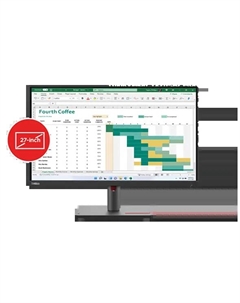 Монитор 27" ThinkVision T27h-30 IPS, 2560x1440 (16:9), 350кд/м2, 4 мс, 178°/178°, HDMI, DisplayPort, USB Type-C, черный (63A3GAT1UK_RU) Lenovo