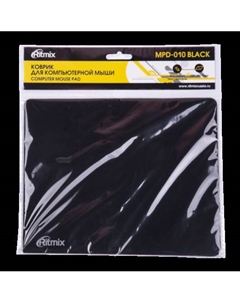 Коврик для мыши MPD-010, 220×180x3мм, черный (15119427) Ritmix