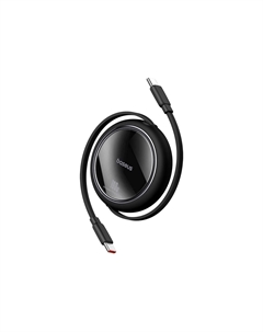 Кабель USB Type-C(m)-USB Type-C(m), плоский, быстрая зарядка, 100 Вт, 1 м, черный, Baseus Free2Pull (P10364500111-00)