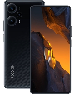 Смартфон POCO F5, 6.67" 2400x1080 AMOLED, Qualcomm Snapdragon 7+ Gen 2, 12Gb RAM, 256Gb, 3G/4G/5G, NFC, Wi-Fi, BT, 3xCam, 2-Sim, 5000 мА⋅ч, USB Type-C, Android 13, черный (MZB0E5LRU/47230) Poco