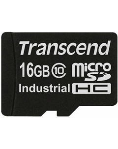 Карта памяти промышленная 16Gb microSDHC Industrial Class 10 (TS16GUSDC10I) Transcend