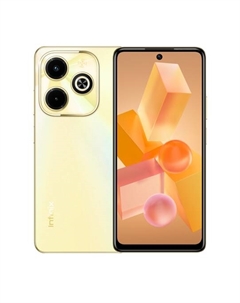 Смартфон Infinix Hot 40i, 6.56" 1612x720 IPS, Unisoc Tiger T606, 4Gb RAM, 128Gb, 3G/4G, NFC, Wi-Fi, BT, 2xCam, 2-Sim, 5000 мА⋅ч, USB Type-C, Android 13, золотистый (10049754)