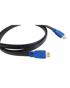 Кабель HDMI(19M)-HDMI(19M), v1.4/1.4, плоский, 1.8 м, черный C-HM/HM/FLAT/ETH-6 (97-01014006) Kramer