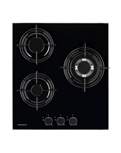 Варочная панель газовая Krona Felice 45 3 конфорки черная Крона