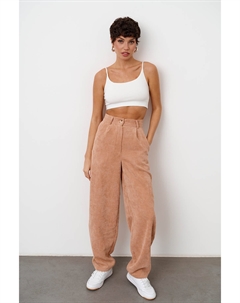 Брюки бананы из вельвета цвета персик Darsi.studio