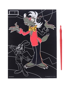 Гравюра детская, со стекой, ну, погоди! Союзмультфильм