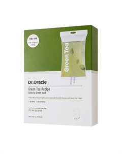 Набор регенерирующих масок с зеленым чаем Greentea Recipe Calming Green Mask Dr. oracle