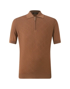 Поло из шелка и хлопка Stefano ricci