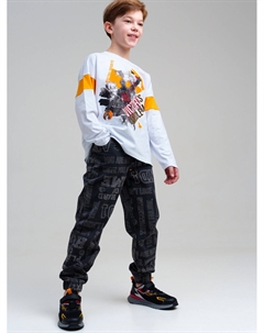 Брюки текстильные джинсовые для мальчиков Playtoday tween