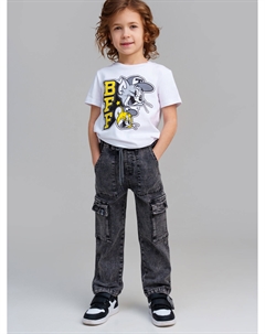 Брюки текстильные джинсовые для мальчиков Playtoday kids