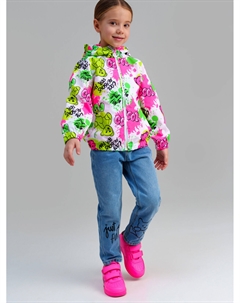 Куртка текстильная с полиуретановым покрытием для девочек (ветровка) Playtoday kids