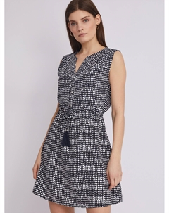 Платье мини без рукавов на кулиске Zolla