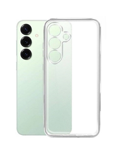 Чехол (клип-кейс) Silicone Case, для Samsung Galaxy S25+, прозрачный Borasco