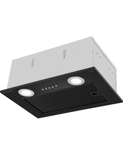 Встраиваемая вытяжка Power INBOX45BK, управление кнопочное, черный Meferi