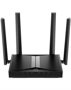 Wi-Fi роутер CUDY WR3600H, Wi-Fi 7, BE3600, 2.4/5ГГц, 4 LAN, черный Cudy