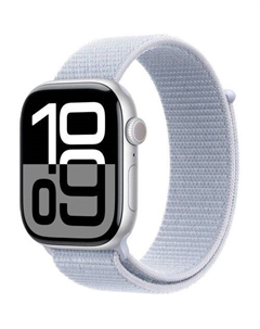 Смарт-часы Watch Series 10 A2999, 46мм, 2.1", голубой/серебристый Apple