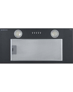Встраиваемая вытяжка Light INBOX60BK, управление кнопочное, черный Meferi