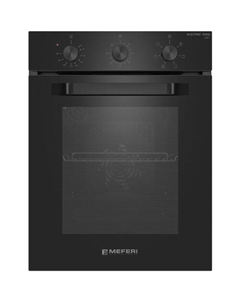 Духовой шкаф электрическая MEFERI Light MEO456BK, черный/нержавеющая сталь Meferi