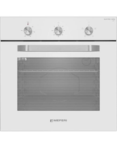Духовой шкаф электрическая MEFERI Light MEO604WH, белый/нержавеющая сталь Meferi