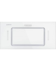 Встраиваемая вытяжка Ultra INBOX60WH Glass, управление кнопочное, белый Meferi