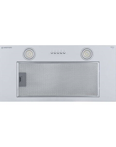 Встраиваемая вытяжка Light INBOX60WH, управление кнопочное, белый Meferi